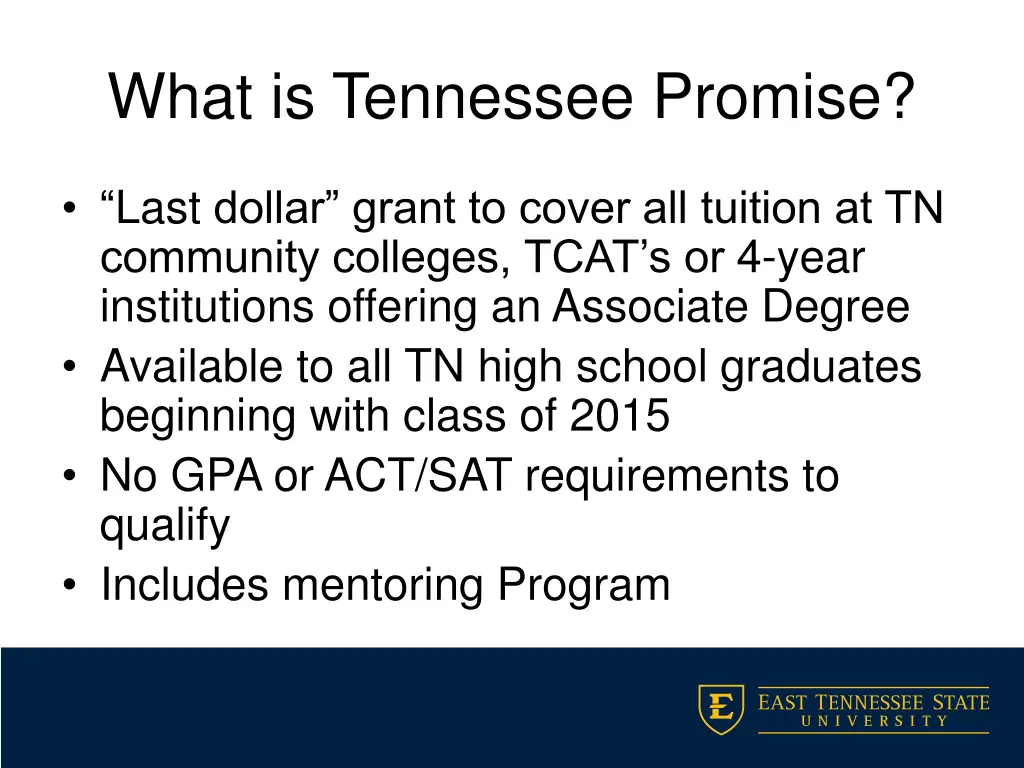 what is tennessee promise