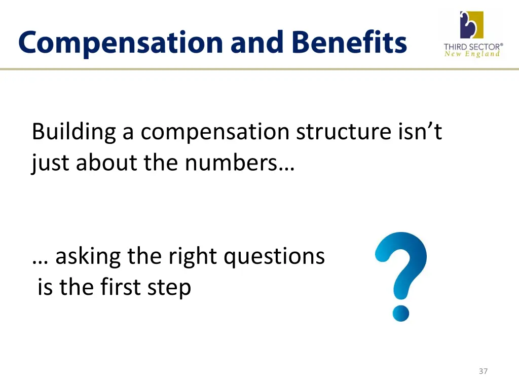 building a compensation structure isn t just