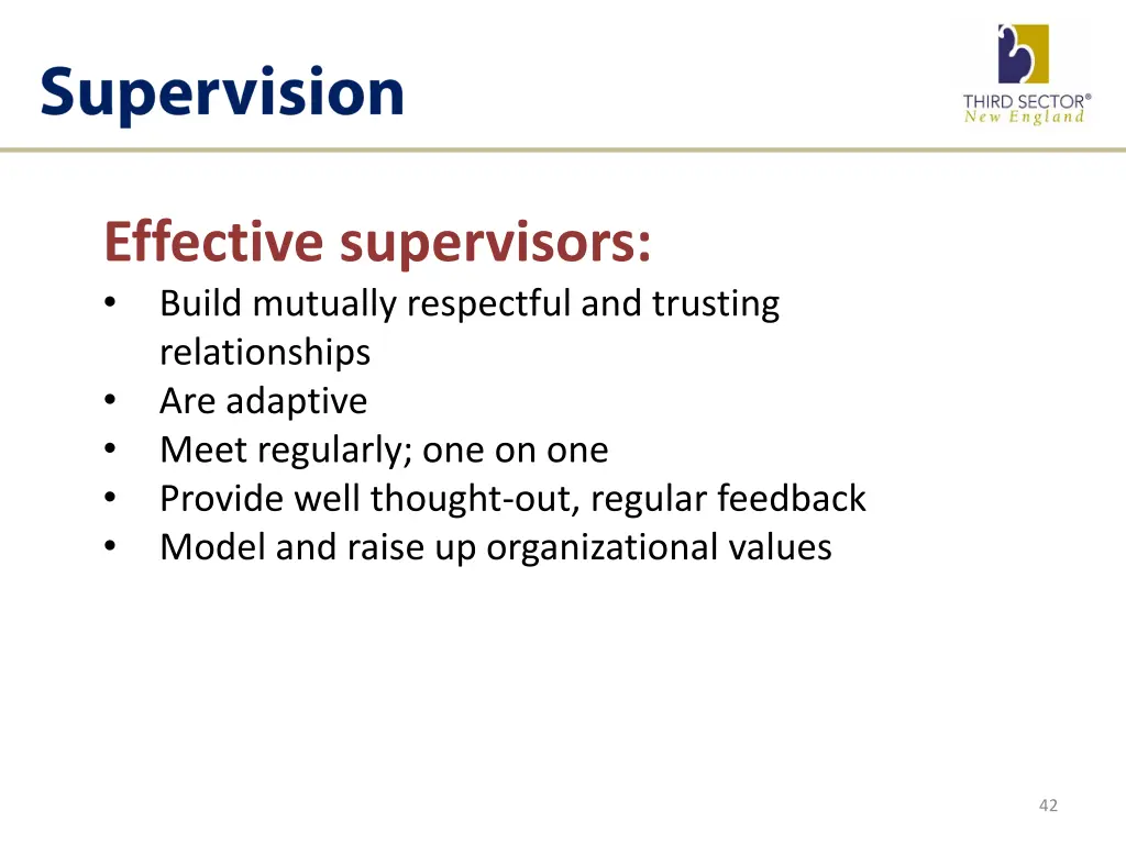 effective supervisors build mutually respectful