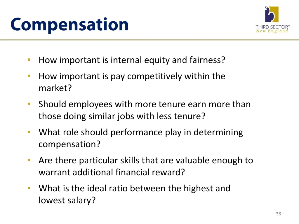 how important is internal equity and fairness