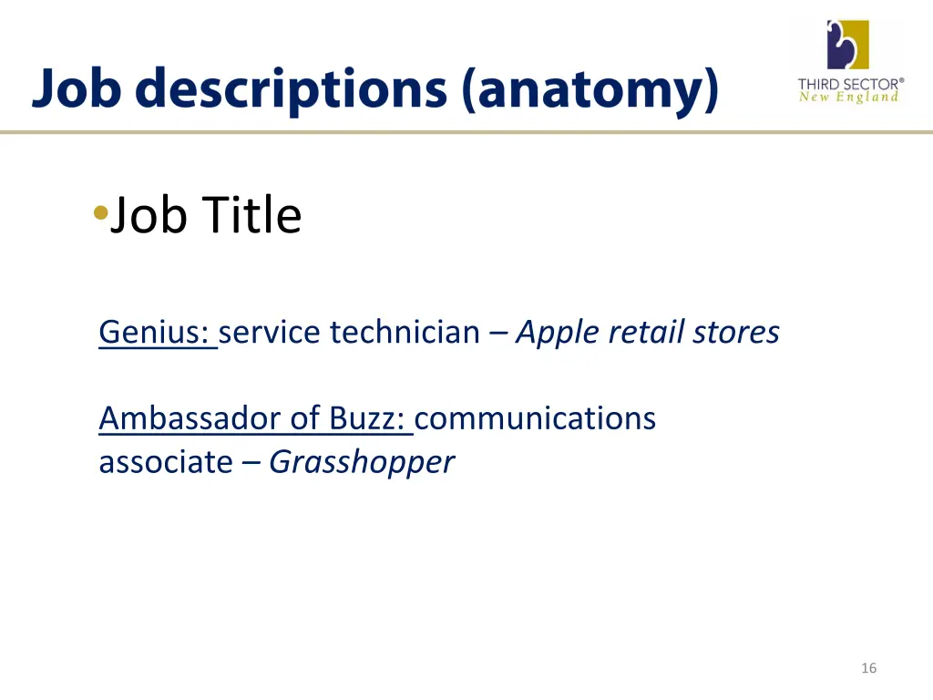 job title