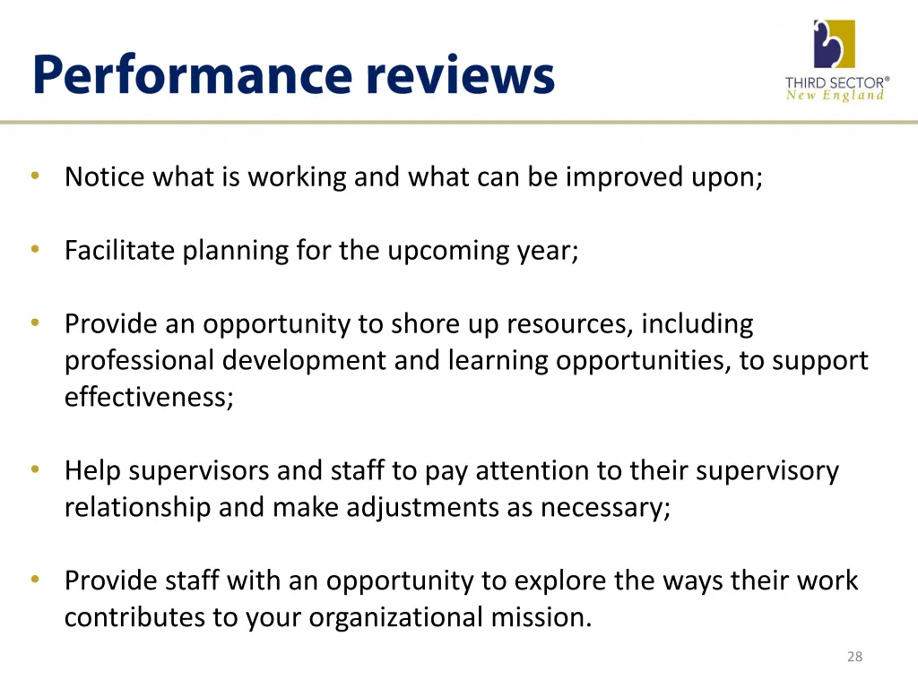 notice what is working and what can be improved
