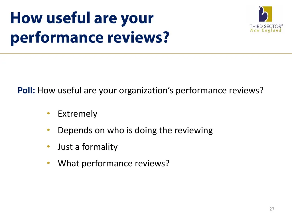 poll how useful are your organization