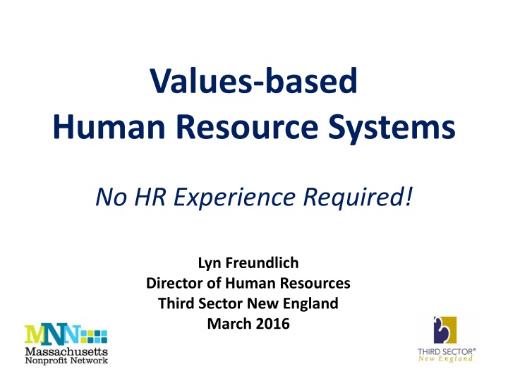 values based human resource systems