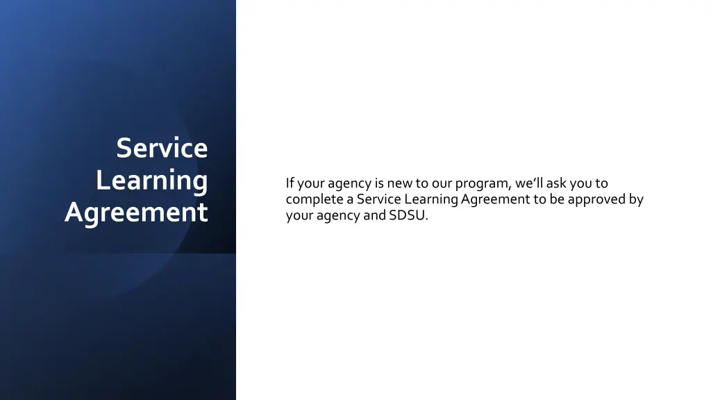 service learning agreement