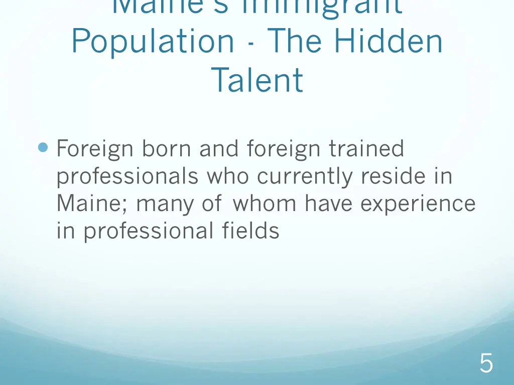 maine s immigrant population the hidden talent