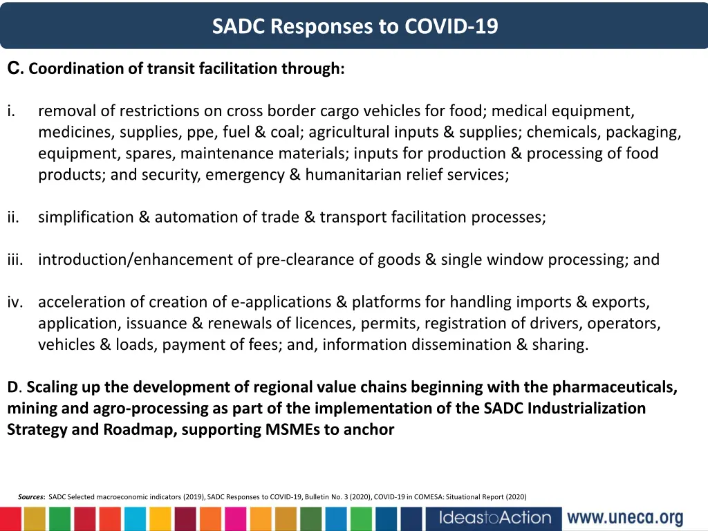 sadc responses to covid 19 1