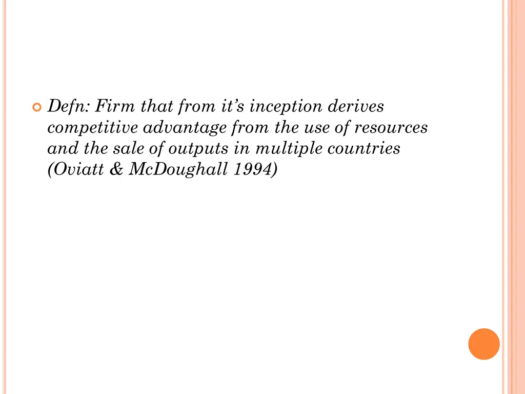 defn firm that from it s inception derives
