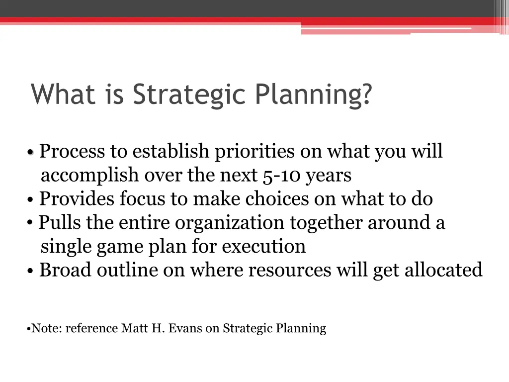 what is strategic planning