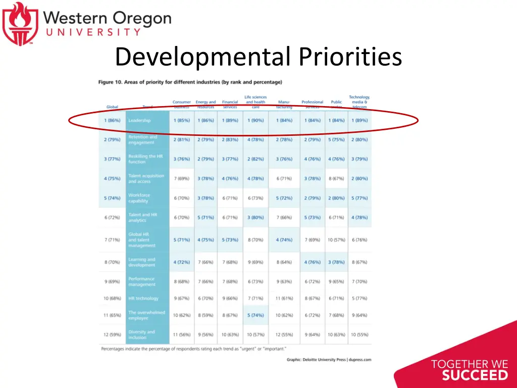 developmental priorities