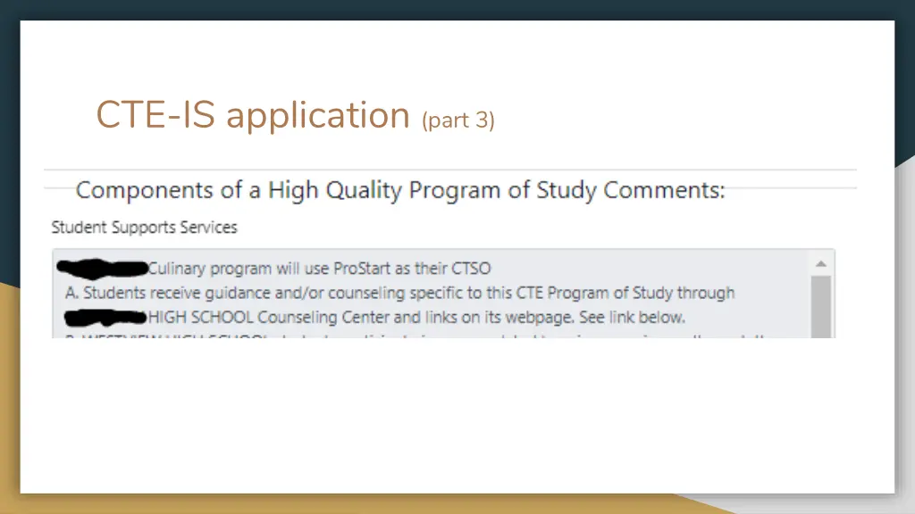 cte is application part 3