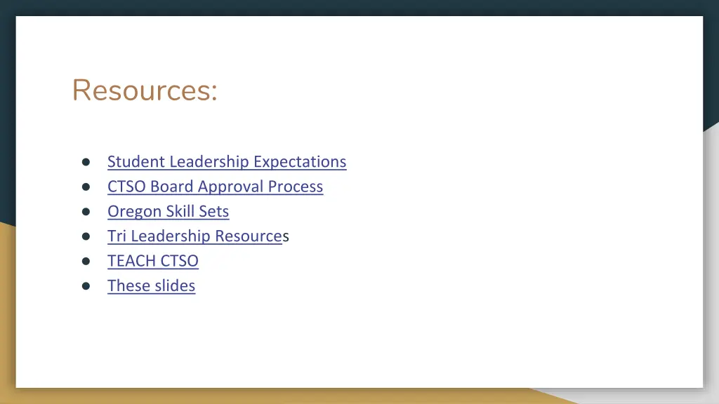 resources