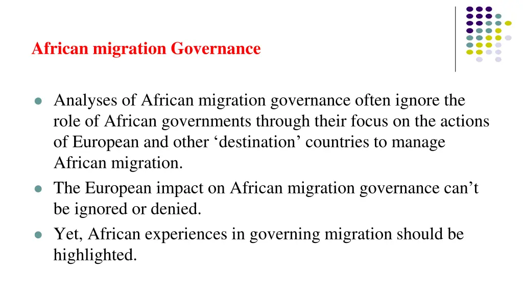 african migration governance
