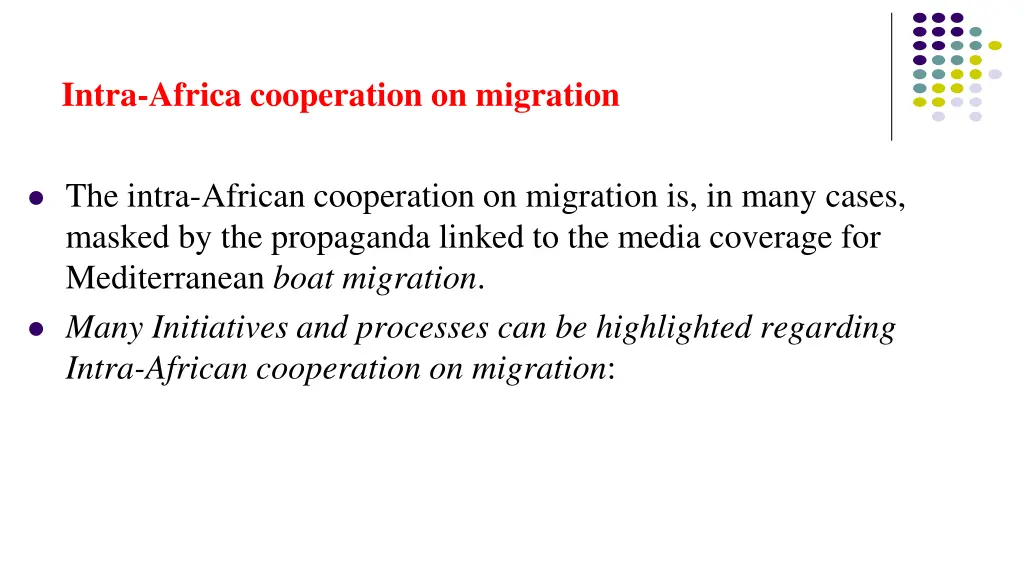 intra africa cooperation on migration