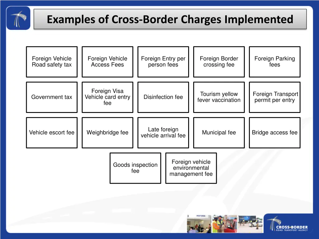 examples of cross border charges examples