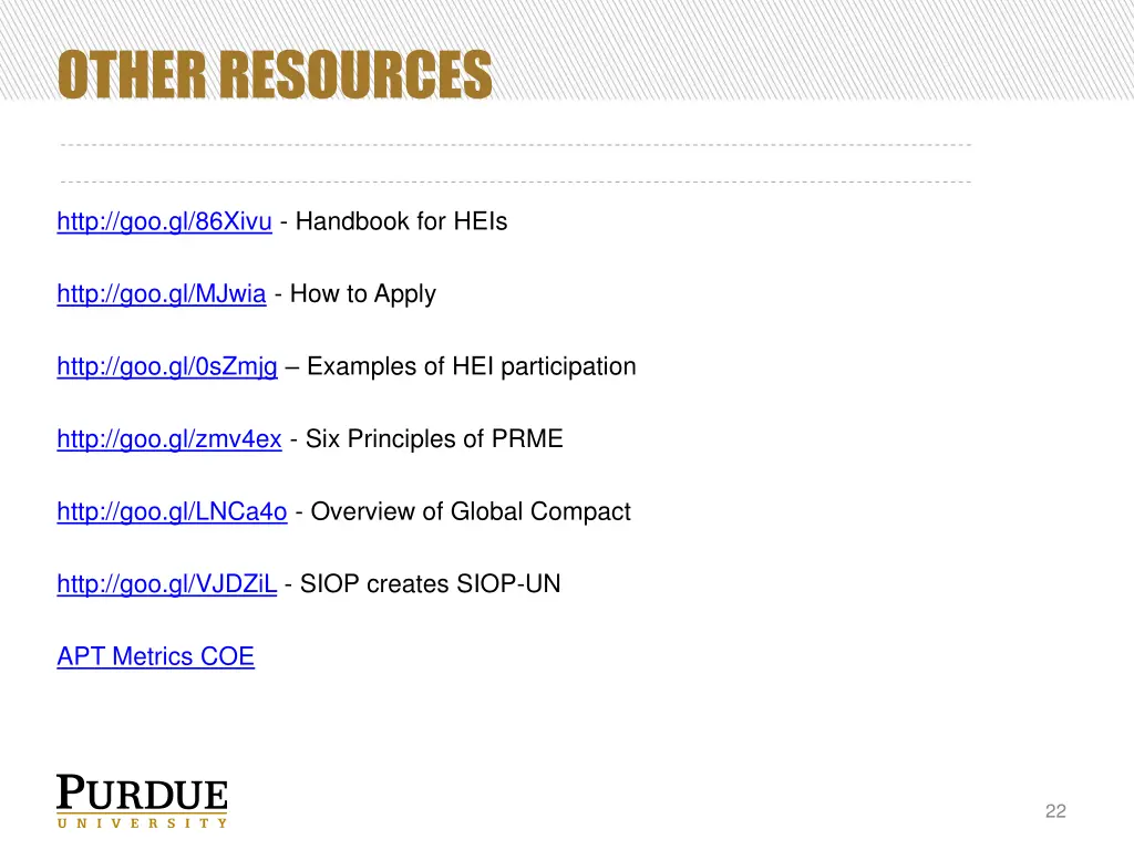 other resources