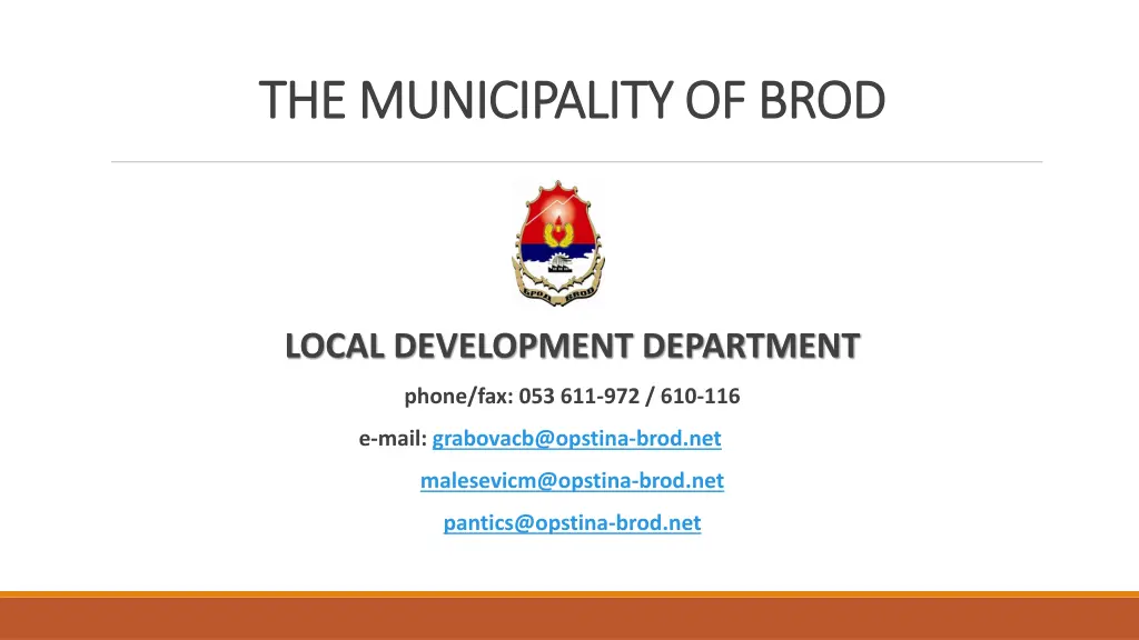 the municipality of brod the municipality of brod