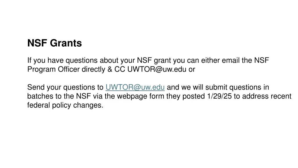 nsf grants
