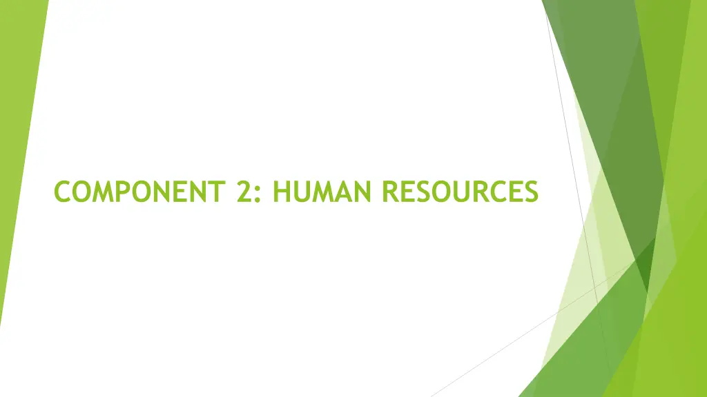 component 2 human resources