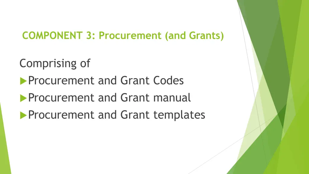 component 3 procurement and grants 1