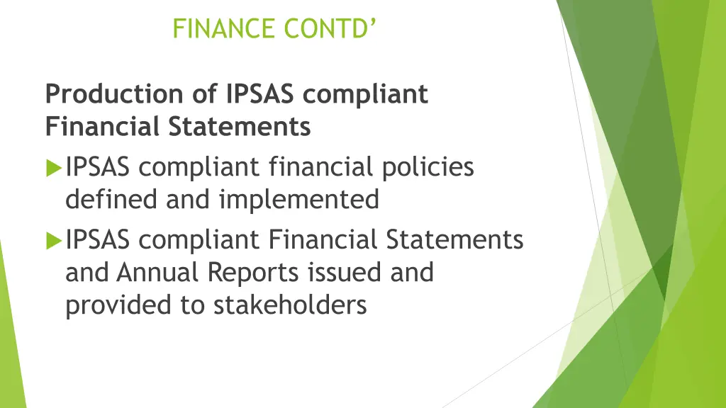 finance contd