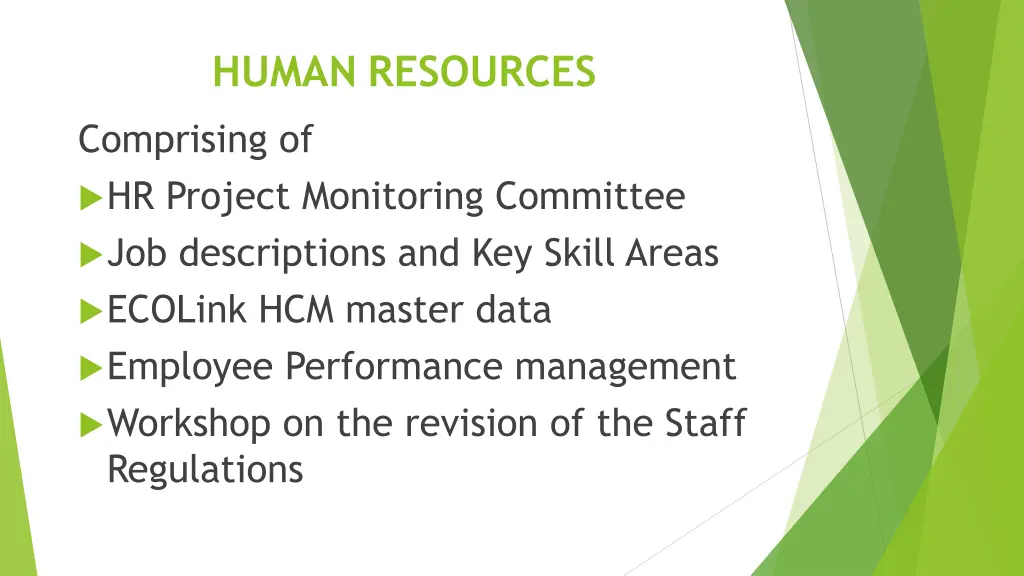human resources