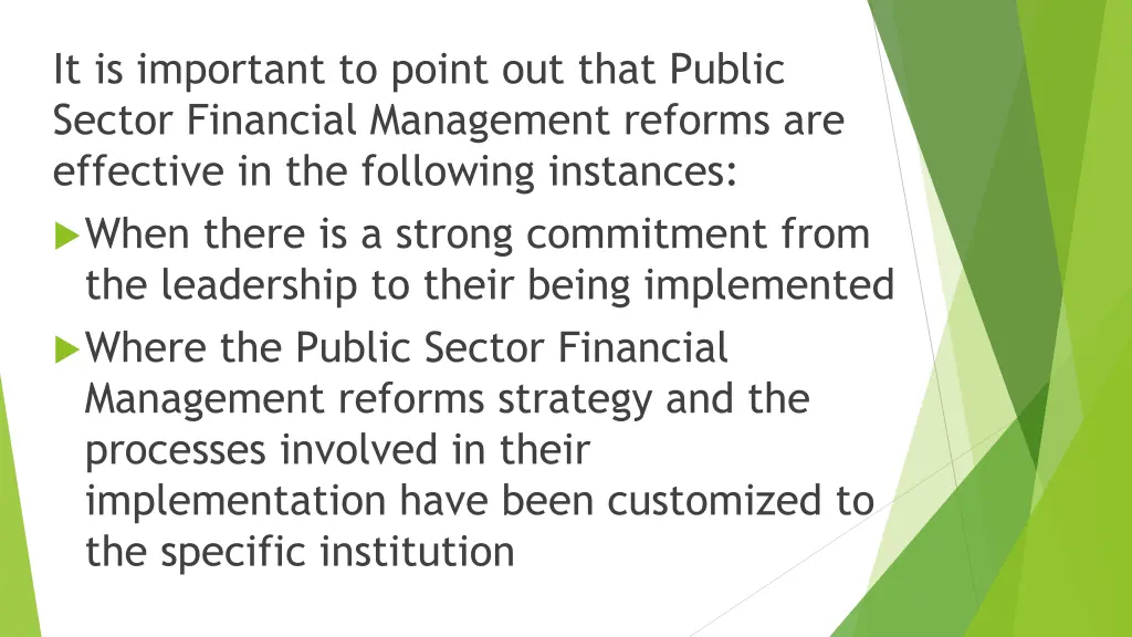 it is important to point out that public sector
