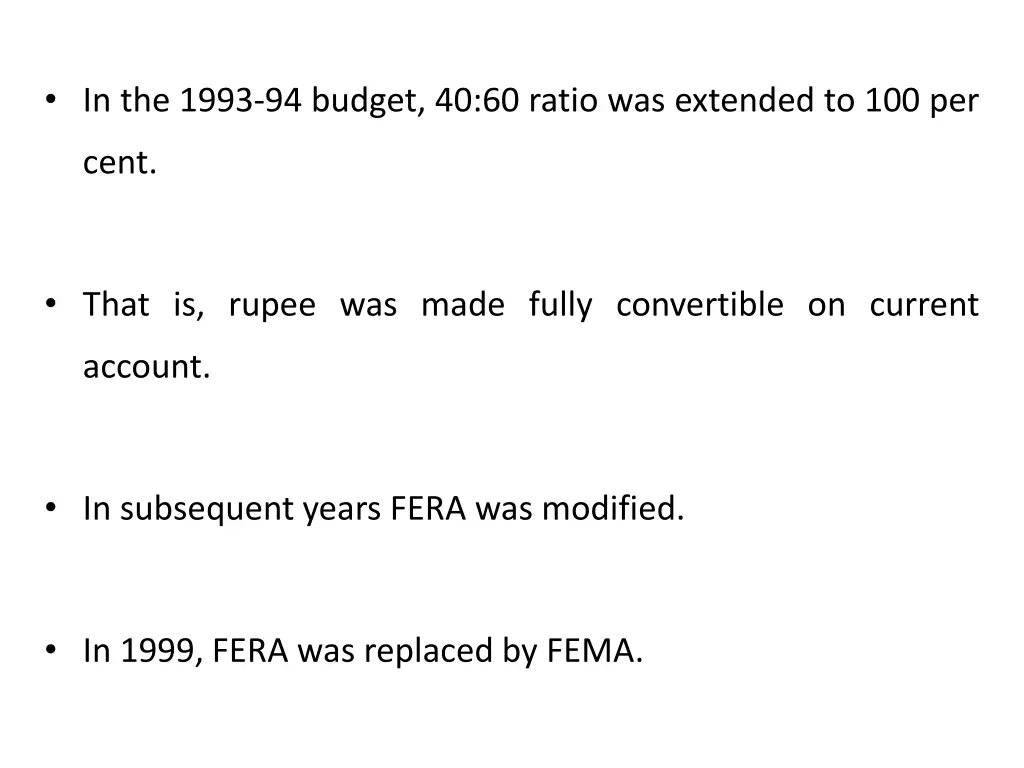 in the 1993 94 budget 40 60 ratio was extended