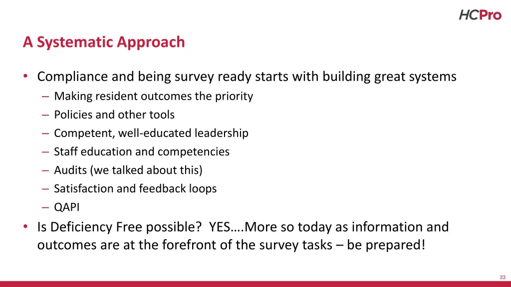 a systematic approach