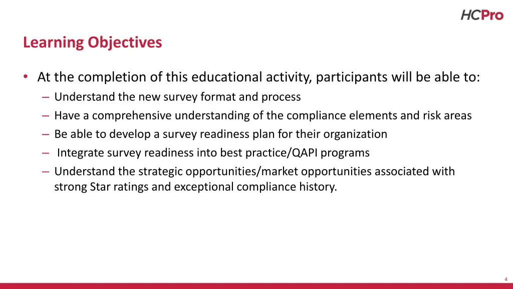 learning objectives