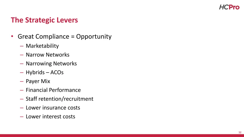 the strategic levers