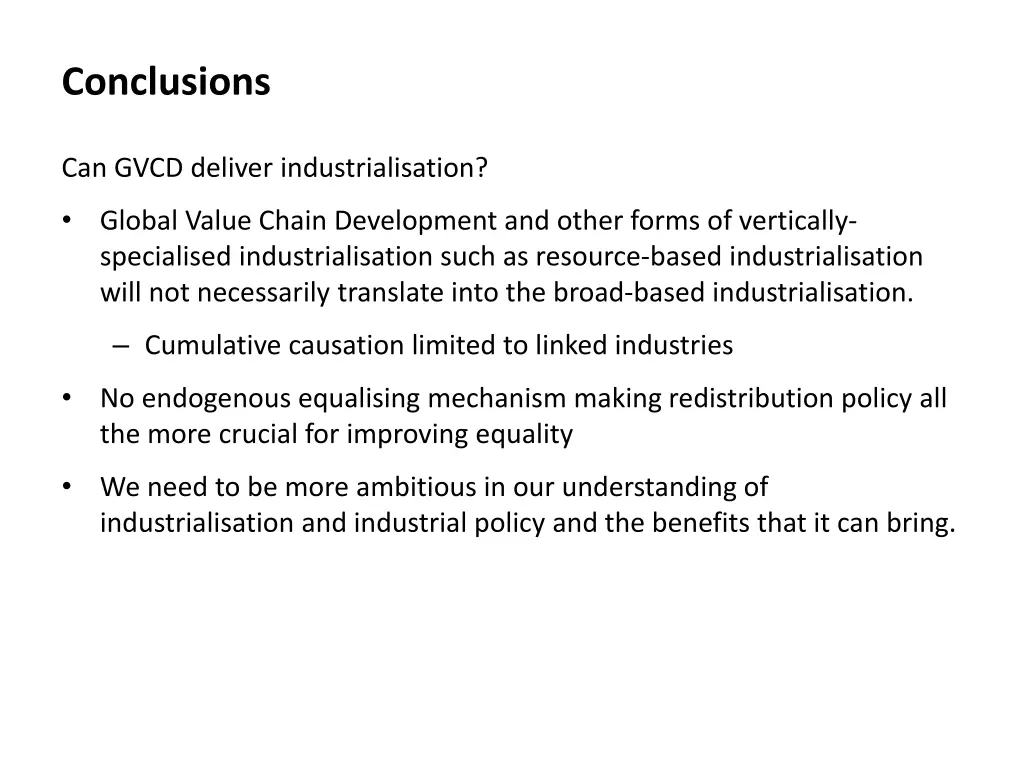 conclusions