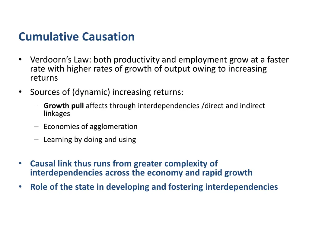 cumulative causation