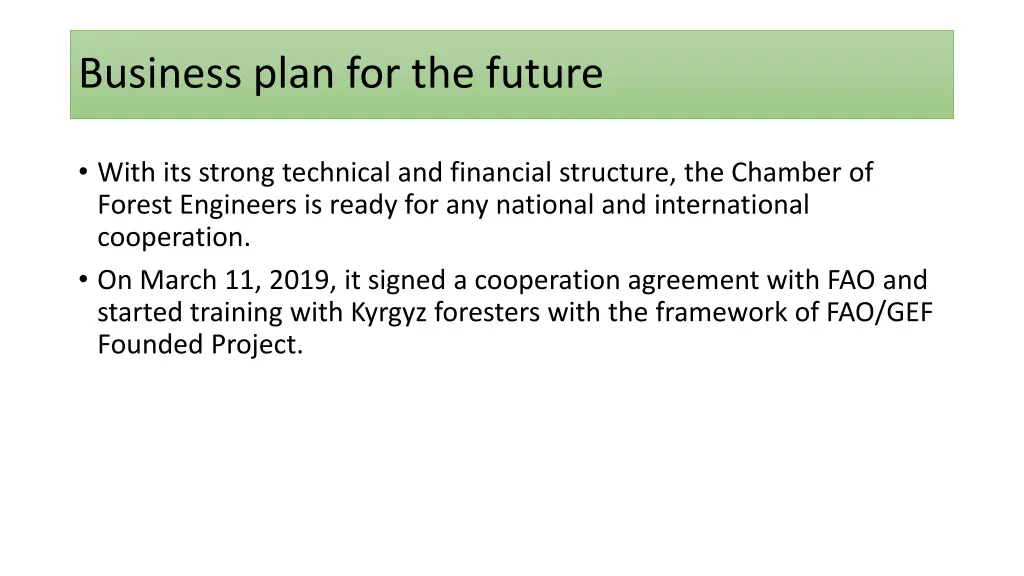 business plan for the future