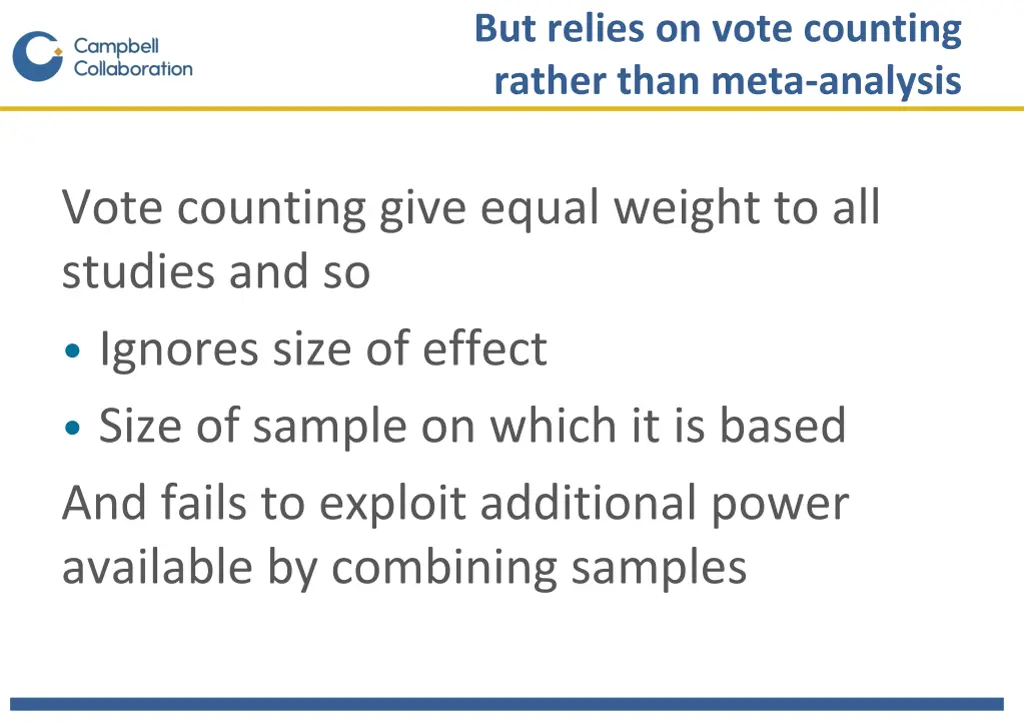 but relies on vote counting rather than meta