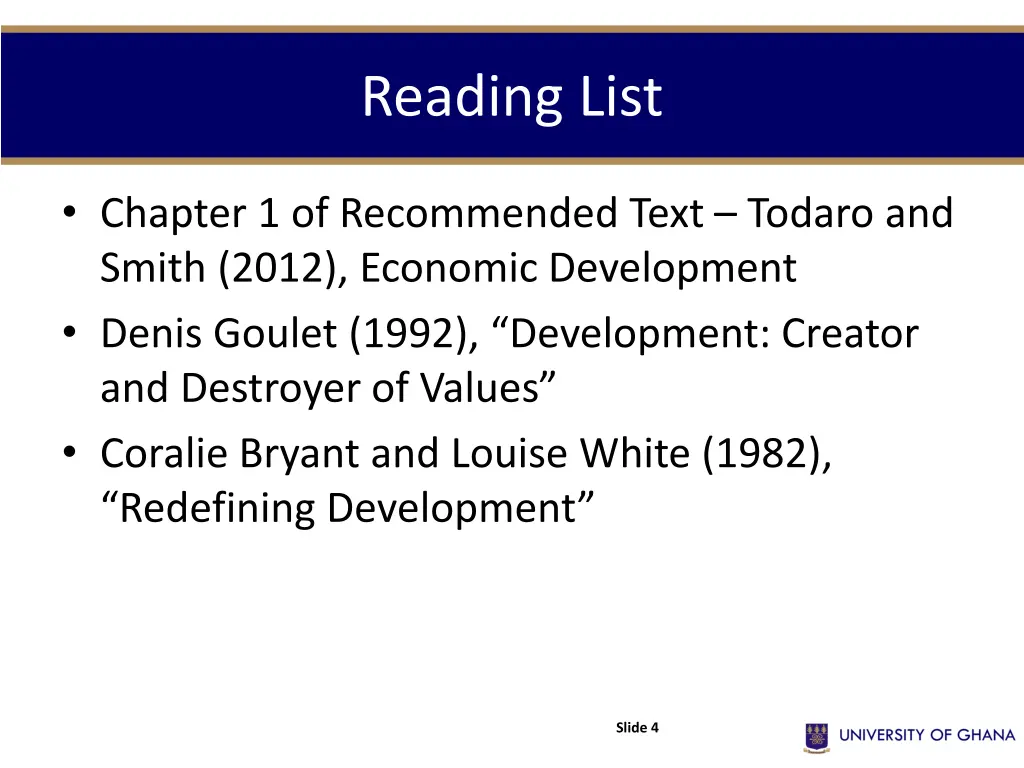 reading list