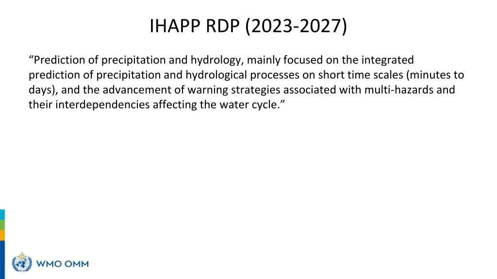 ihapp rdp 2023 2027