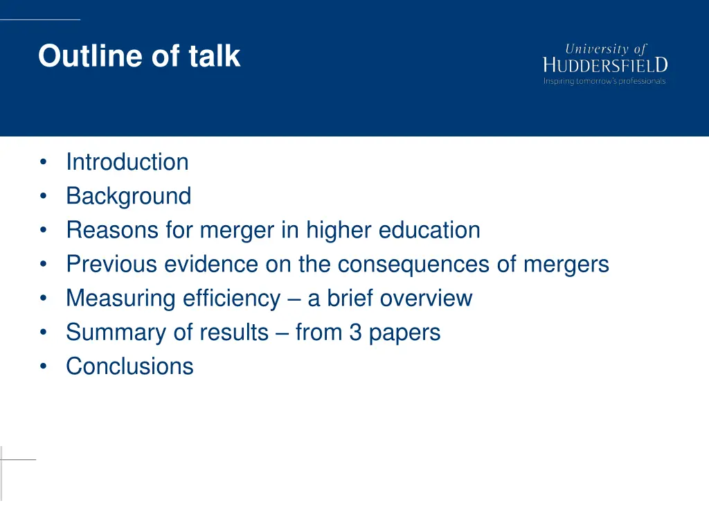 outline of talk