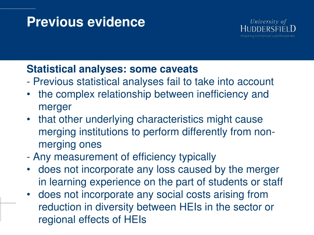 previous evidence 2