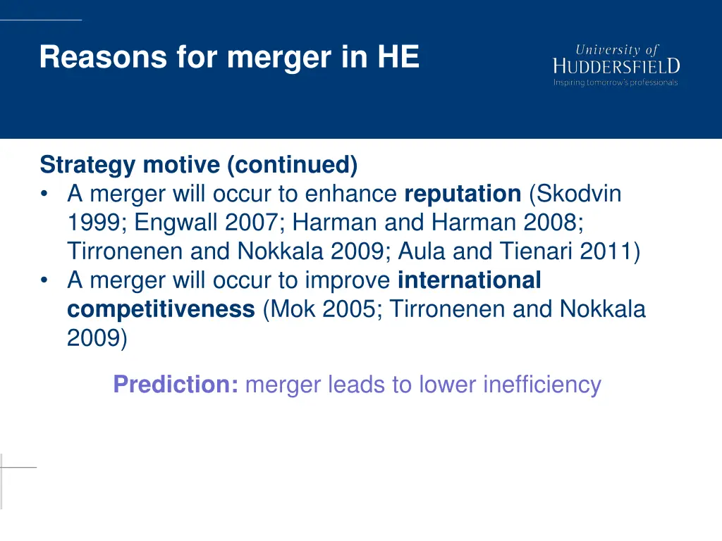 reasons for merger in he 2