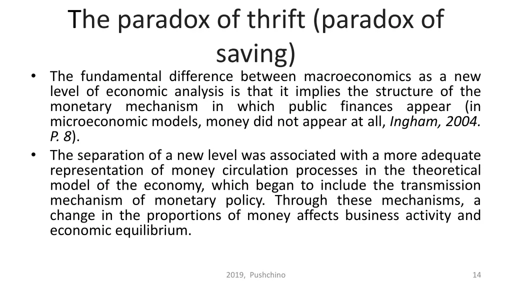 the paradox of thrift paradox of saving