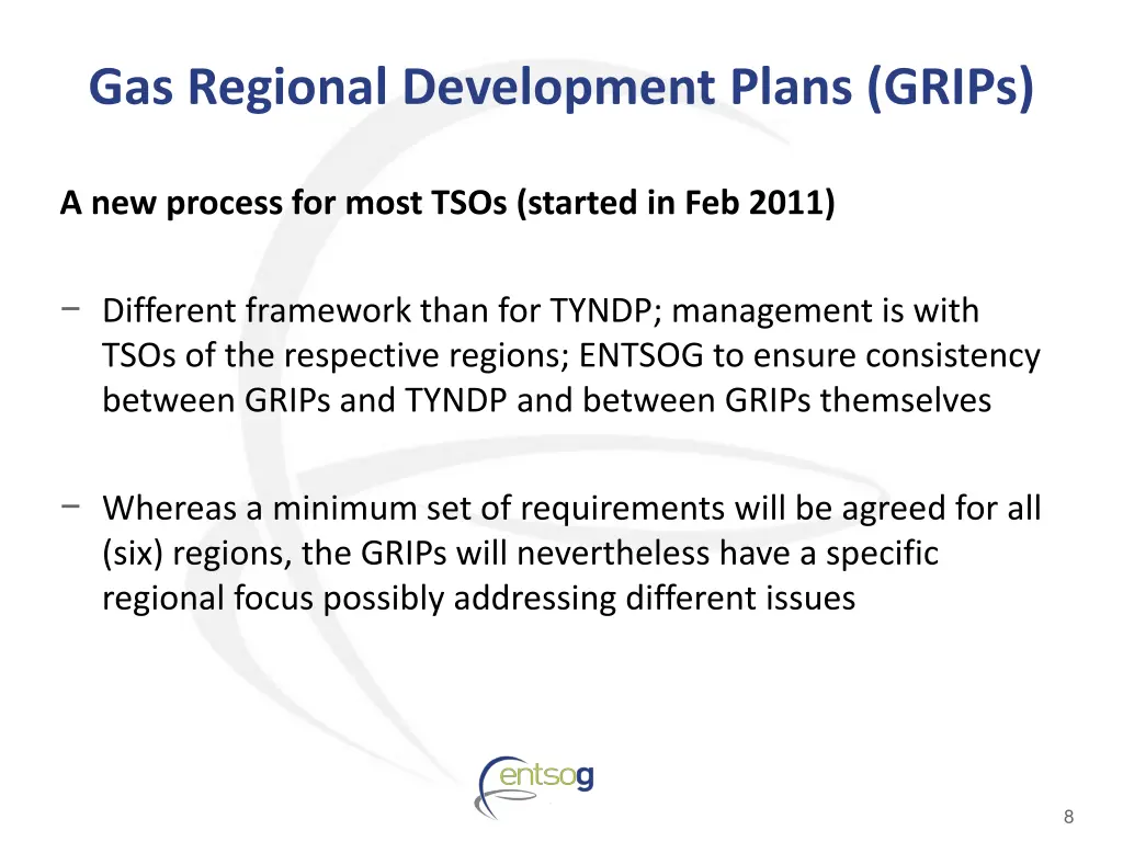 gas regional development plans grips