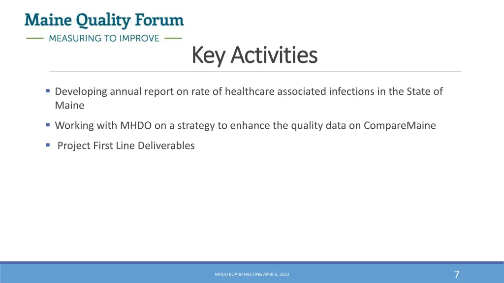 key activities key activities