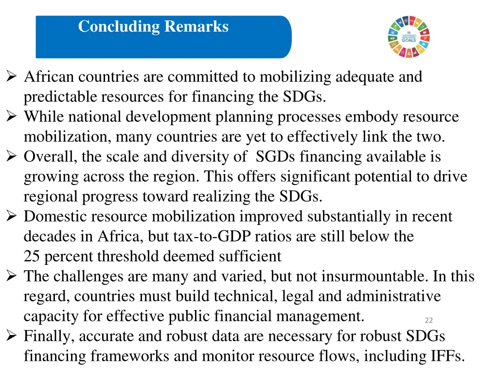 concluding remarks