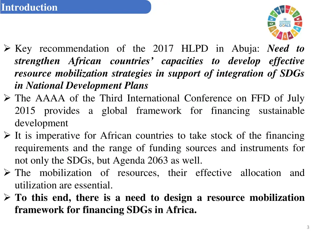 hlpd on development planning in africa