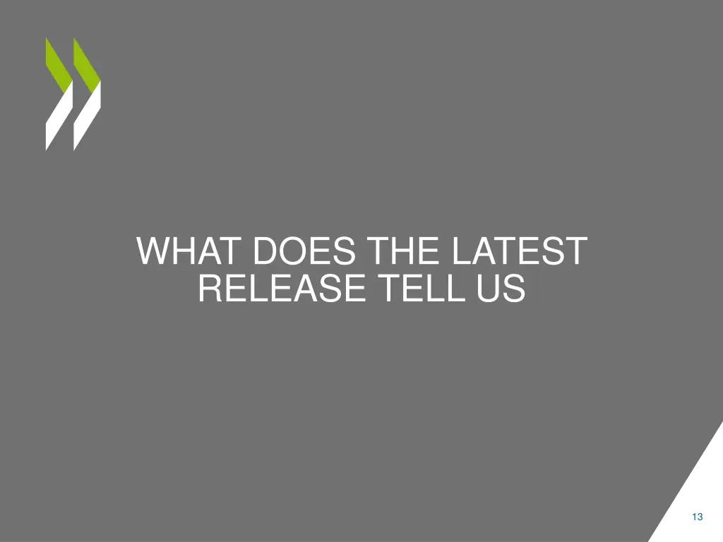 what does the latest release tell us