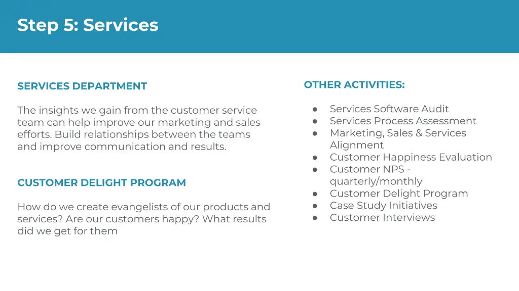 step 5 services