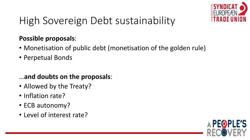 high sovereign debt sustainability