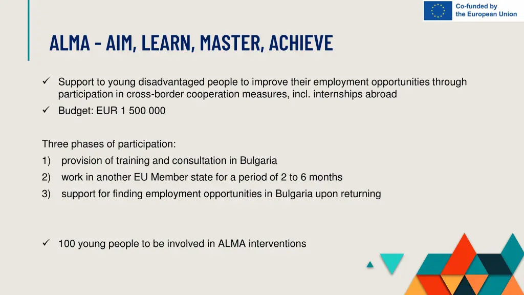 alma aim learn master achieve