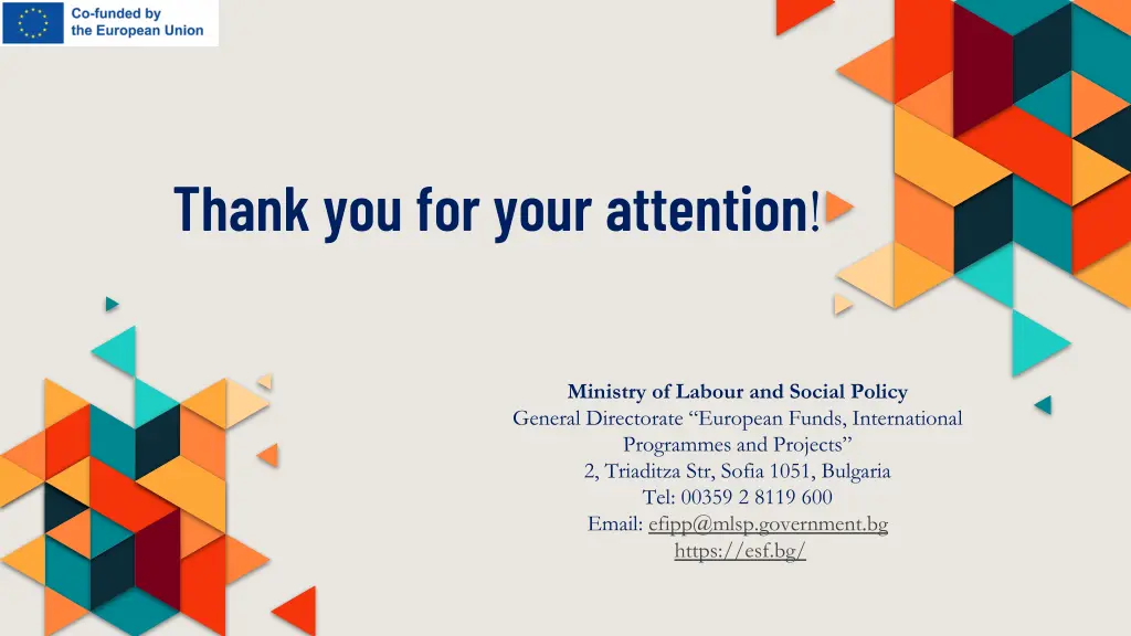 thank you for your attention